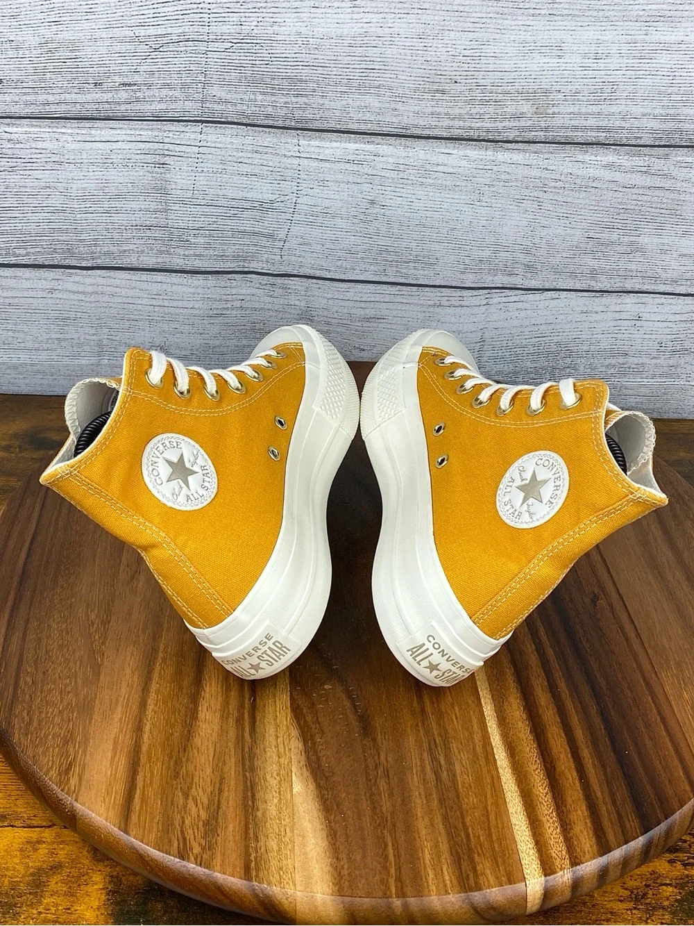 Converse Chuck Taylor All Star Platform High Sunflower Gold Shoe Womens Size 5.5